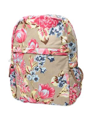 multicoloured cotton canvas printed backpack - 1258424 - Standard Image - 2
