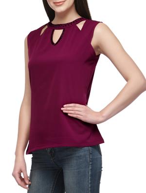 purple regular top - 12585815 - Standard Image - 2