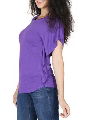 purple viscose top - 12586942 - Standard Image - 2