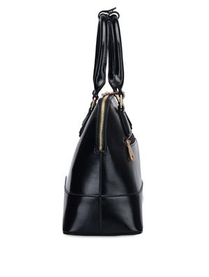 black leatherette structured handbag - 1274242 - Standard Image - 5
