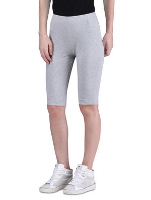 grey cotton lycra gym tights 20" - 1275366 - Standard Image - 2