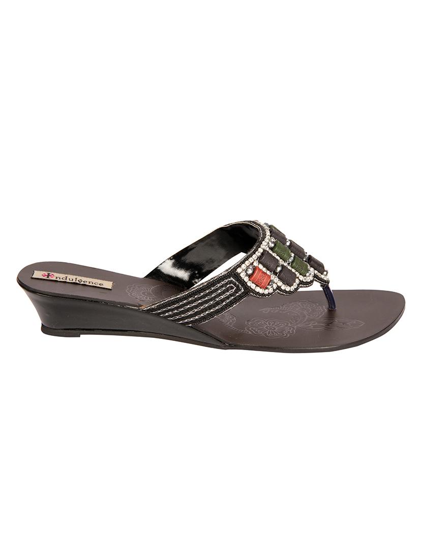black pu wedges - 12753866 - Zoom Image - 2