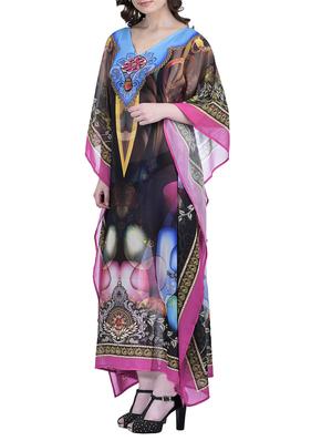 multi colored polyester kaftan - 12755861 - Standard Image - 2