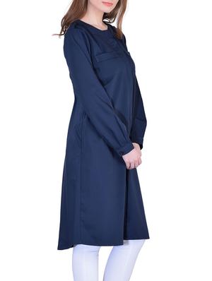 solid navy blue overcoat - 12755893 - Standard Image - 2