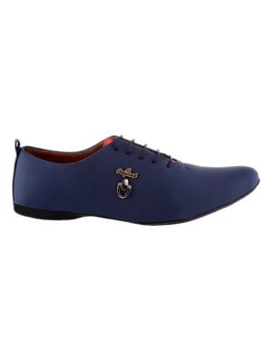 blue Leatherette lace up shoe - 12759616 - Standard Image - 2