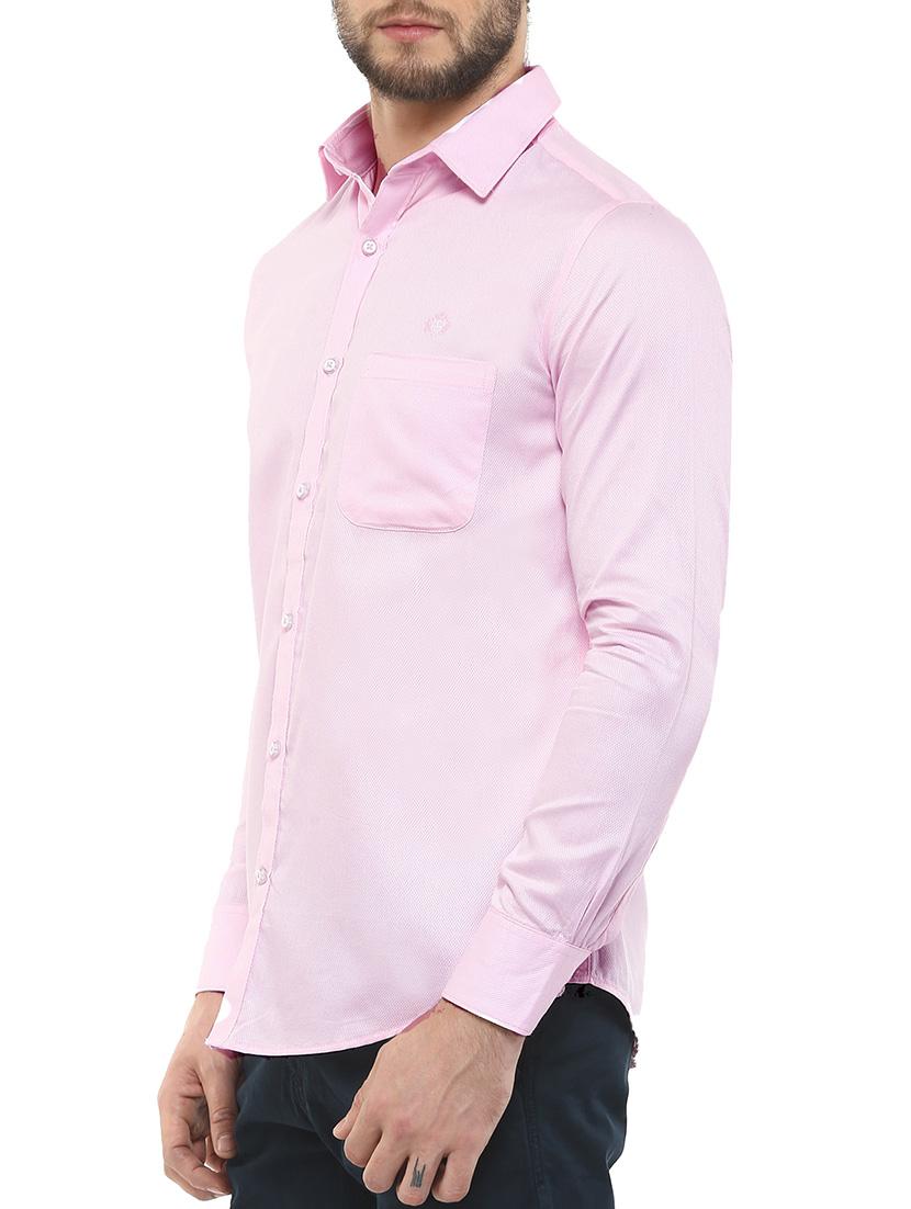 pink cotton casual shirt - 12763271 - Zoom Image - 2