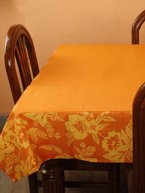 dekor world floral printed maroon table cover (pack of 1) - 12763367 - Standard Image - 2