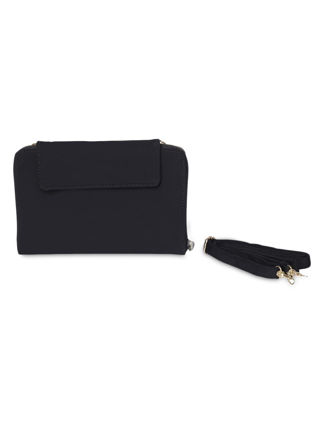 black sequined clutch cum slingbag - 1276993 - Zoom Image - 5
