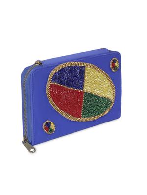 blue sequined clutch cum slingbag - 1276994 - Standard Image - 2