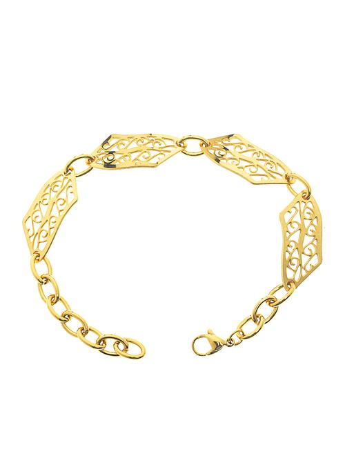 gold metal bracelet - 12773871 - Standard Image - 1
