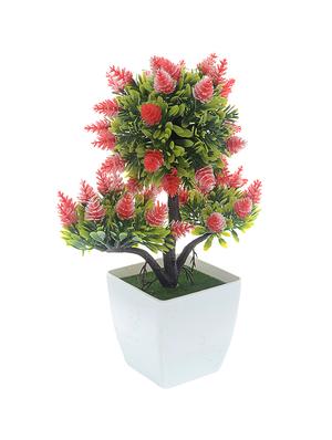 the ethnic wears handcrafted pink artificial flowers with ceramic vase - 12774380 - Standard Image - 2