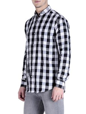 black cotton casual shirt - 12776310 - Standard Image - 2