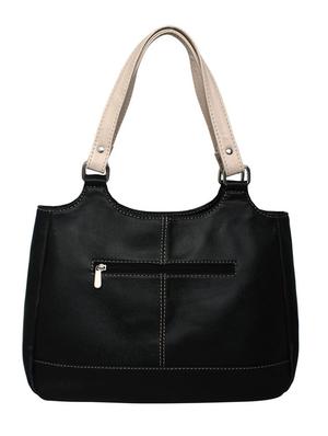 black leatherette handbag - 12776907 - Standard Image - 2