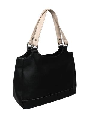black leatherette handbag - 12776907 - Standard Image - 5