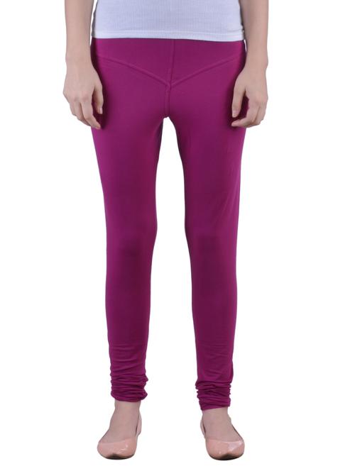 purple cotton leggings - 12780733 - Standard Image - 1