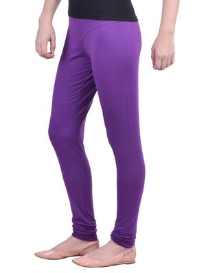 purple cotton leggings - 12780915 - Standard Image - 2