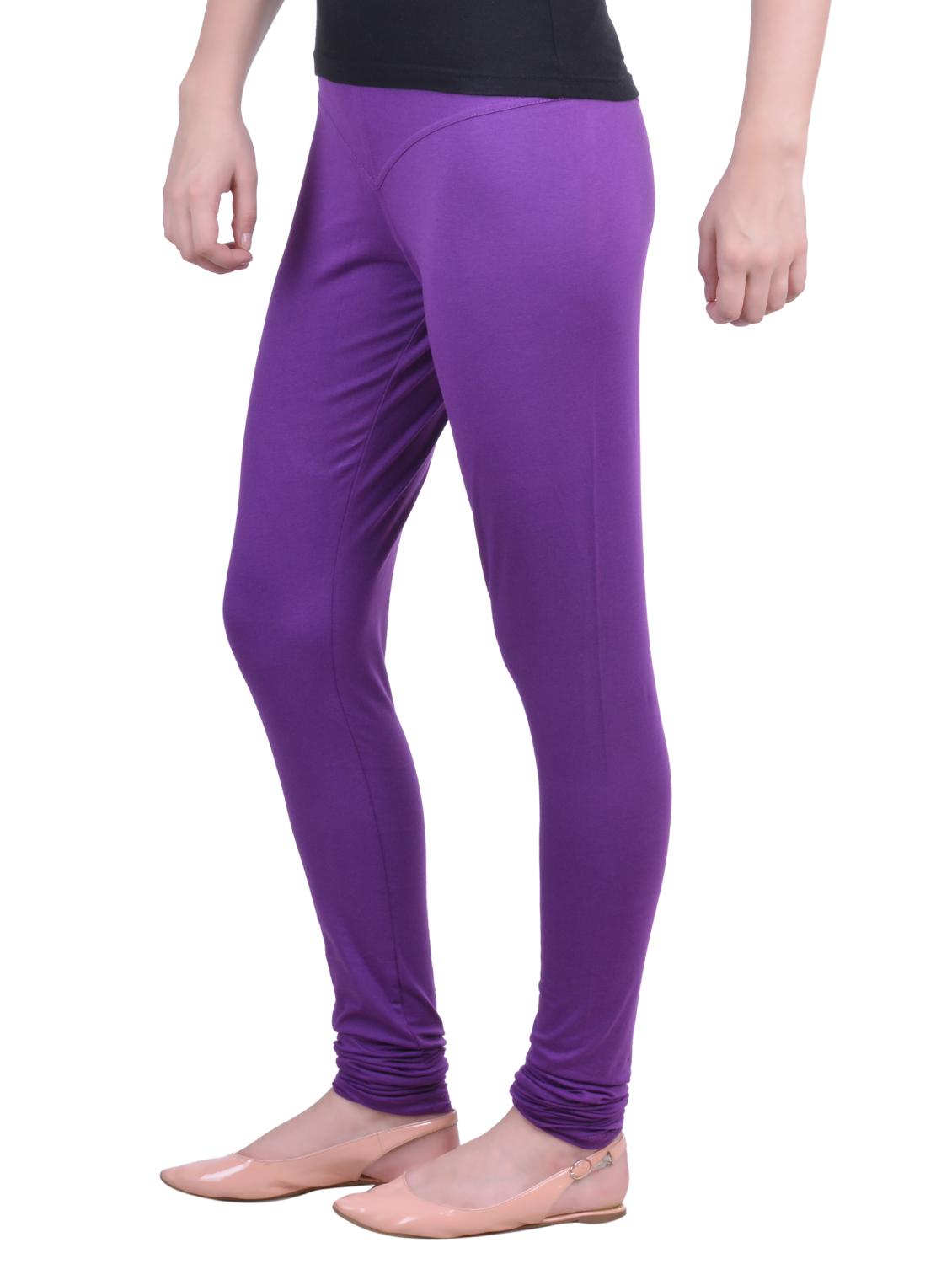 purple cotton leggings - 12780915 - Zoom Image - 2