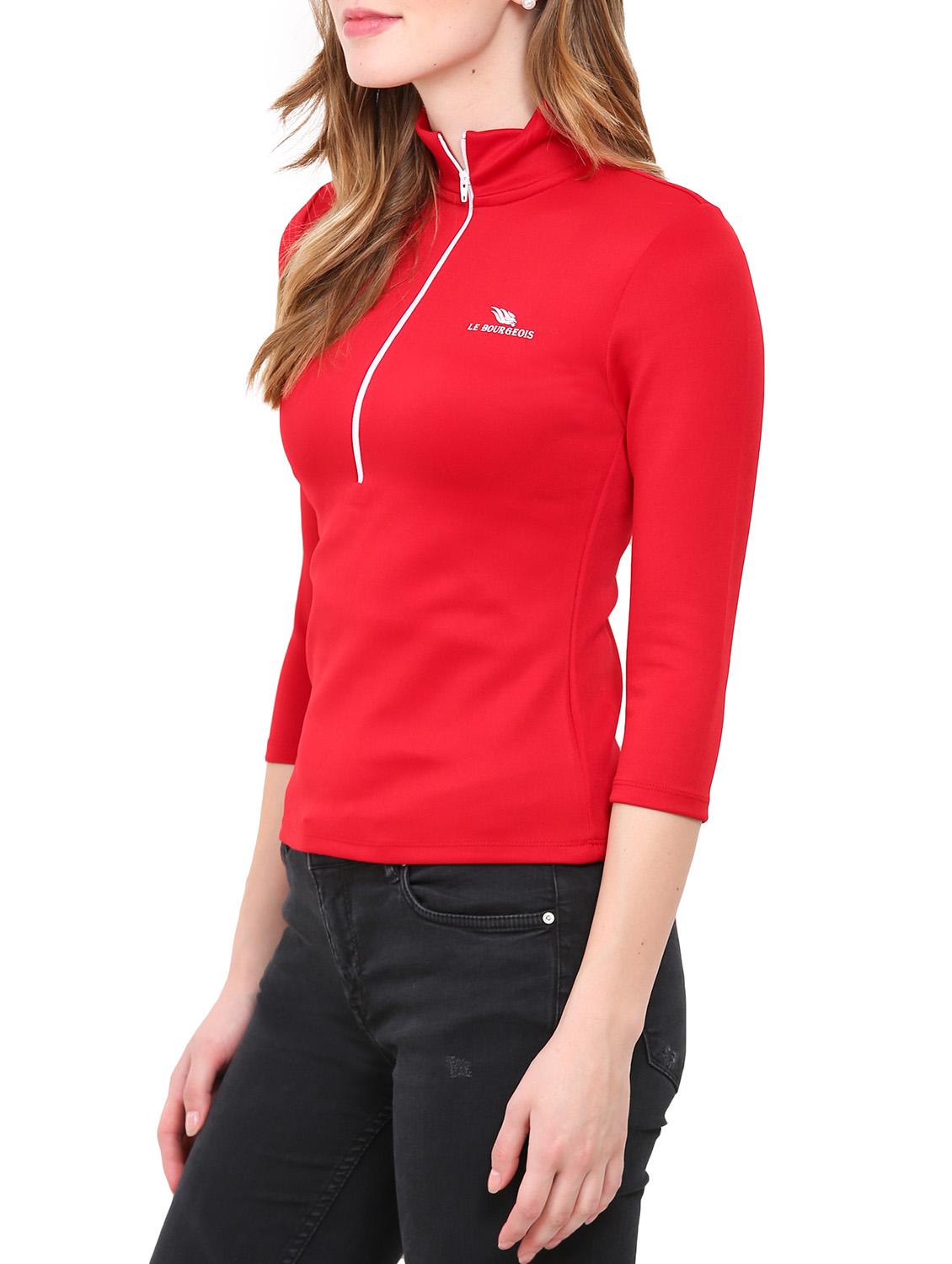 solid red cotton tee - 12786289 - Zoom Image - 2