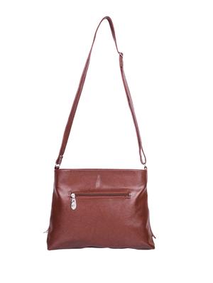 brown leatherette sling bag - 12787915 - Standard Image - 2
