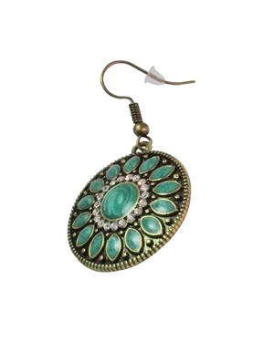 multi colored metal drop earrings - 12790474 - Standard Image - 2