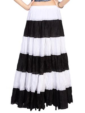black striped cotton skirt - 12791253 - Standard Image - 2