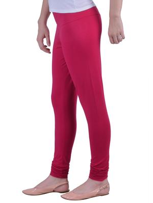 pink cotton lycra ankle length legging - 12792205 - Standard Image - 2