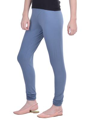 grey cotton lycra full length legging - 12792219 - Standard Image - 2