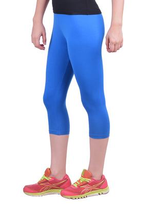 blue cotton capri legging - 12793283 - Standard Image - 2
