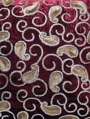 dekor world pejali squence maroon cushion cover (pack of 2) - 12798551 - Standard Image - 5
