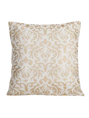 Dekor World Damask Printed Cream Cushion Cover (Pack of 5) - 12798895 - Standard Image - 2