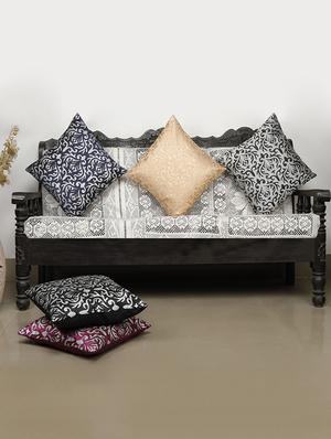 dekor world multi golden printed combo. cushion cover (pack of 10) - 12798920 - Standard Image - 2