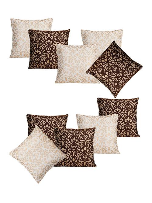 dekor world golden printed combo. cushion cover (pack of 10) - 12798921 - Very Small Image - 1