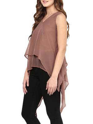 asymmetric layered top - 12799036 - Standard Image - 2