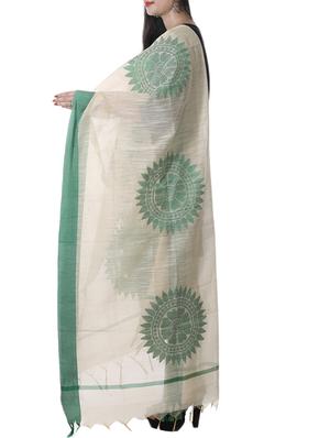banarasi chanderi dupatta with resham weaving - 12799534 - Standard Image - 2