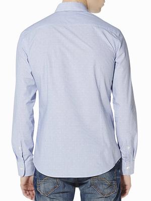 blue cotton casual shirt - 12802002 - Standard Image - 2