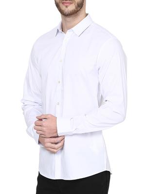 white cotton casual shirt - 12802016 - Standard Image - 2
