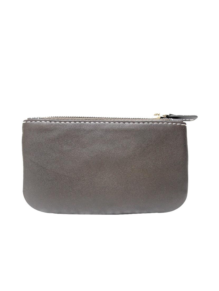 grey leather pouch - 12814526 - Zoom Image - 2