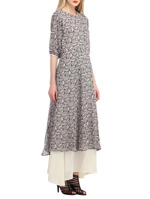 layered printed maxi dress - 12821685 - Standard Image - 2