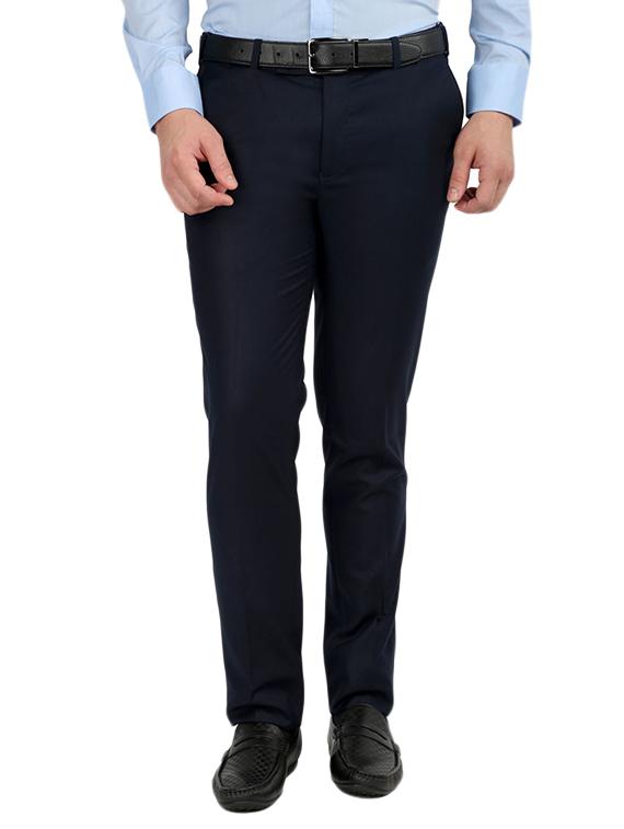 black and blue set of 2 flat front trousers formal trouser - 12823769 - Zoom Image - 5