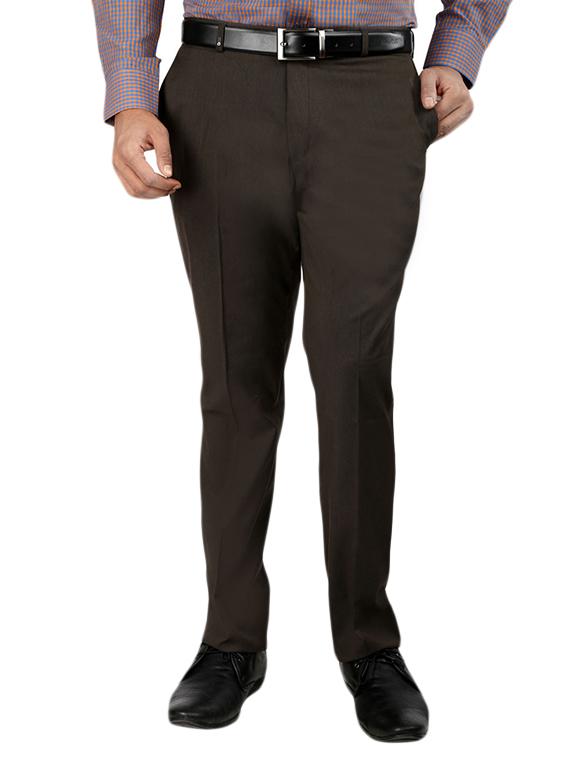 black set of 2 polyester flat front trousers formal trouser - 12823770 - Zoom Image - 5