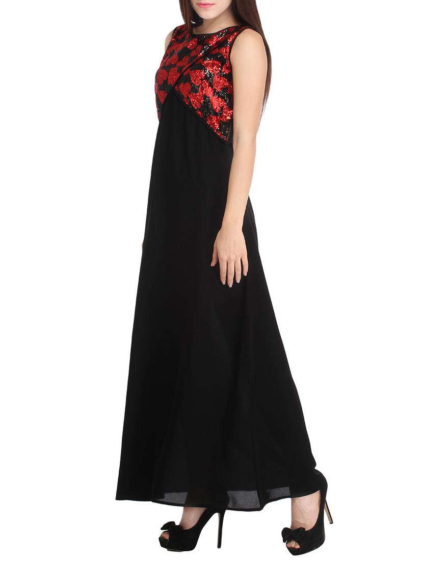 black sequined rayon dress - 12827149 - Zoom Image - 2