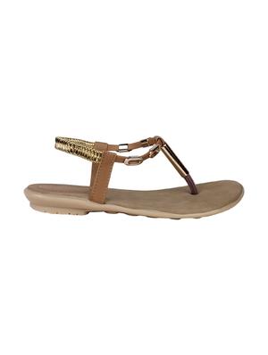 tan t-strap sandal - 12828577 - Standard Image - 2