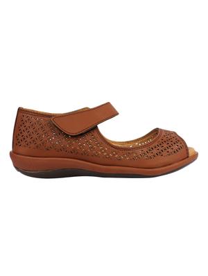 brown ankle strap sandal - 12833990 - Standard Image - 2