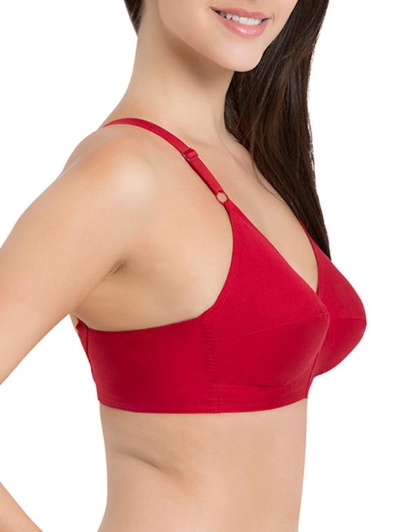 red cotton regular bra - 12843504 - Zoom Image - 2