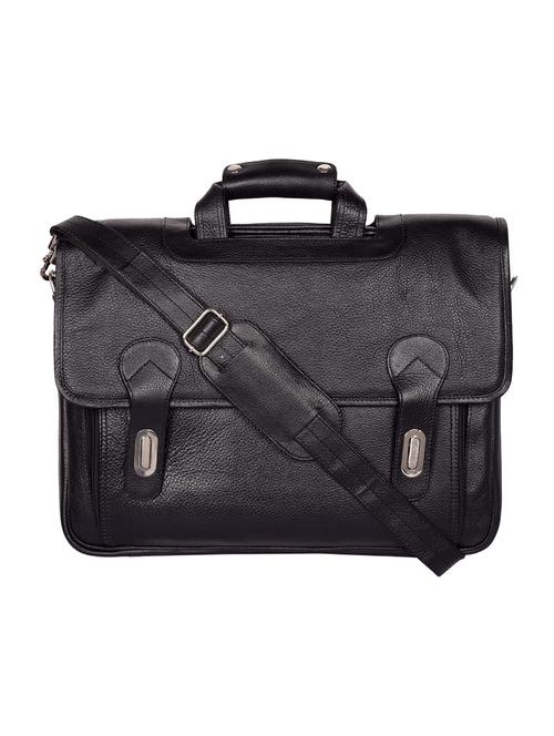 black leather laptopbag - 12858078 - Standard Image - 1