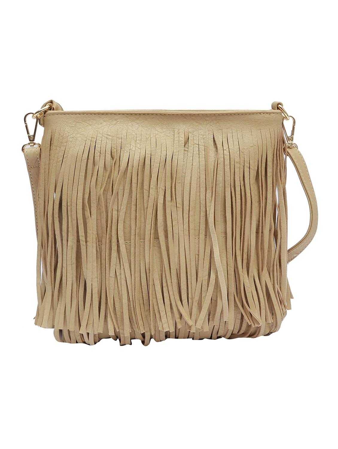 beige leatherette sling bag - 12878769 - Zoom Image - 2