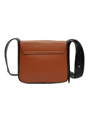 brown leatherette sling bag - 12883069 - Standard Image - 2