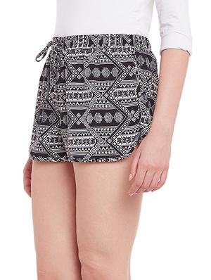black crepe hot pants shorts - 12885890 - Standard Image - 2