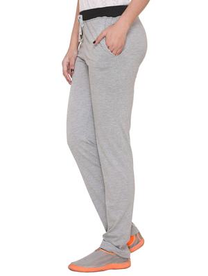 grey cotton track pant - 12900729 - Standard Image - 2
