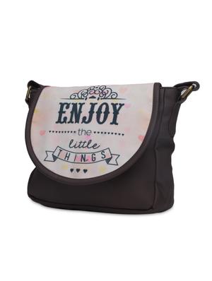 dark brown faux leather sling bag - 1290614 - Standard Image - 2